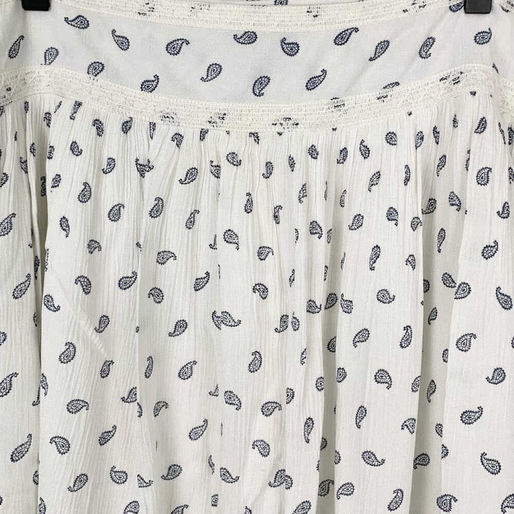 Cherokee Paisley Tiered Boho Peasant Skirt Size L - Picture 4 of 5